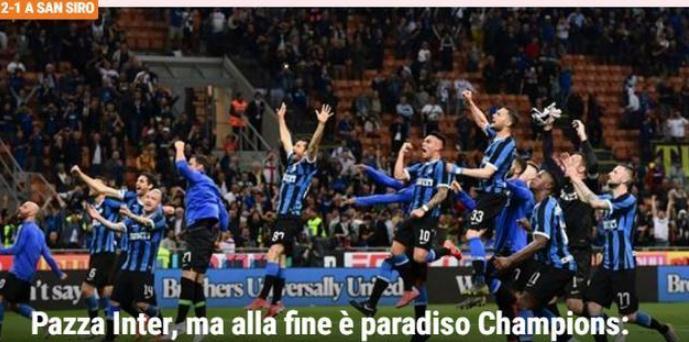  国米铁卫门线极限解围，蓝黑军团惊险保住榜首位置